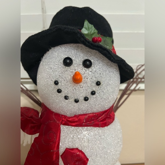 Acrylic 14” Snowman with Colorful Changing Lights - Picture 2 of 7